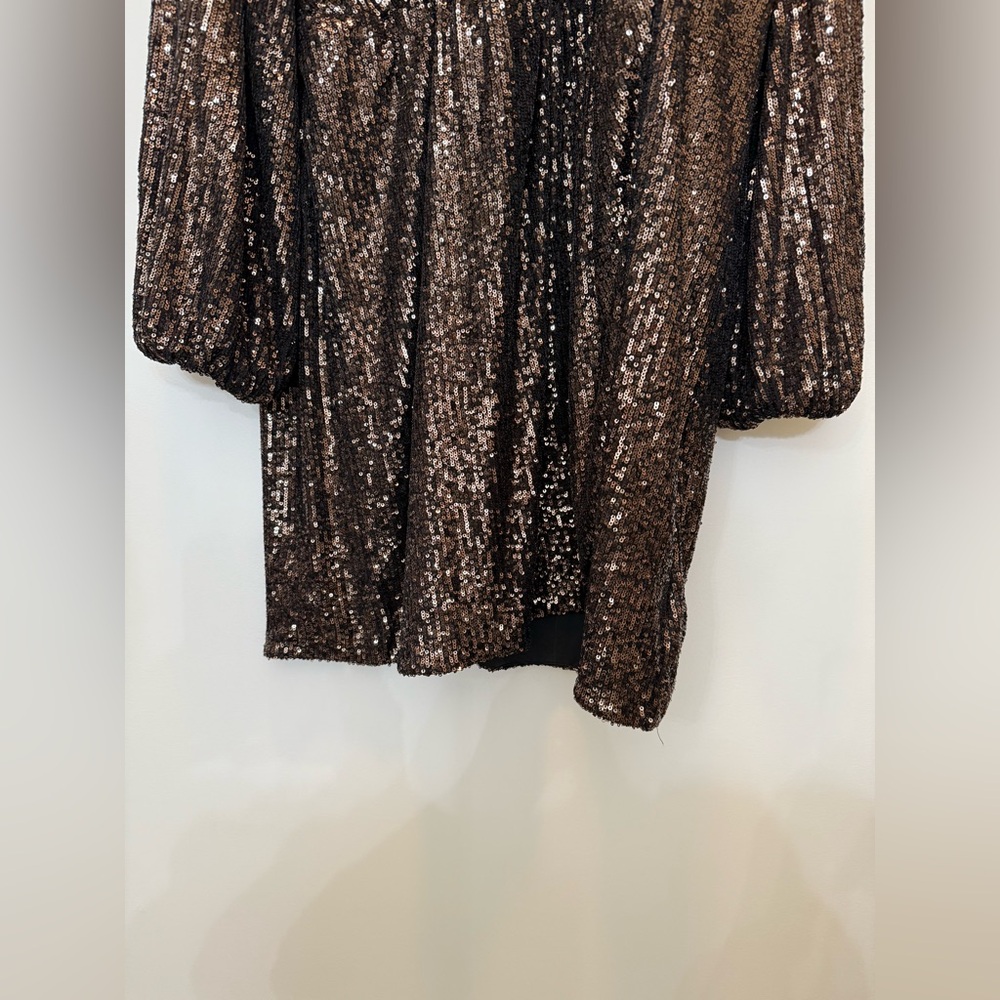 NWT The Drop Helena Faux Wrap Dress‎ in Bronze - Size 2X. - Picture 4 of 12